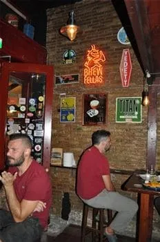 Brewfellas Craft Beer Bar - Sitting inside the bar