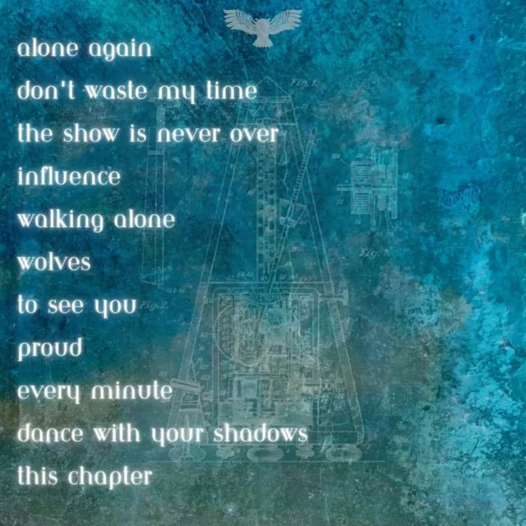 Dewar - Album back cover for Rudiment