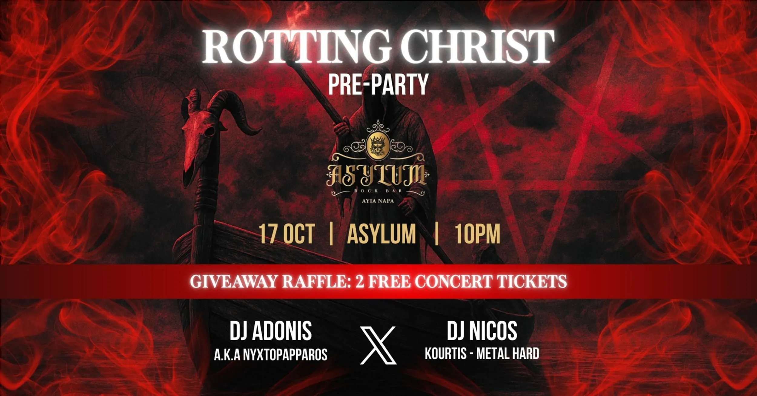 Rotting Christ - Pre-party in Ayia Napa
