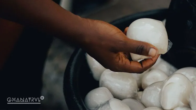 Local Dishes - A bowl of freshly made Fufu
