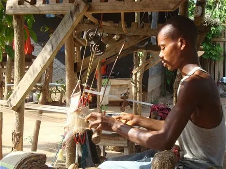 Culture & Heritage - Kente weaver in action