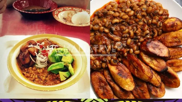Local Dishes - with plantain