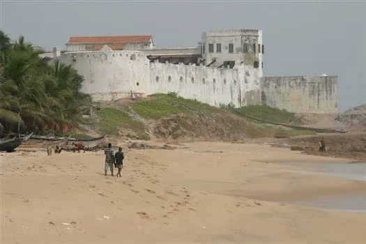 Place to See - Cape Coast Castle see from the beach