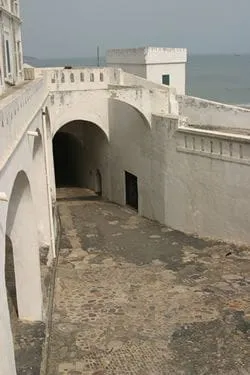 Place to See - Going down this ramp from the dungeons down to the Gate of No Return many slaves left the Gold Coast on slavery ships.