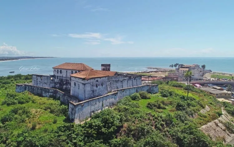 Place to See - A clear view of how Elmina Castle was protected by St. Jago's position on top of the hill.