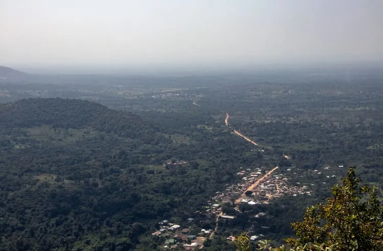 The view off Mount Afadjo