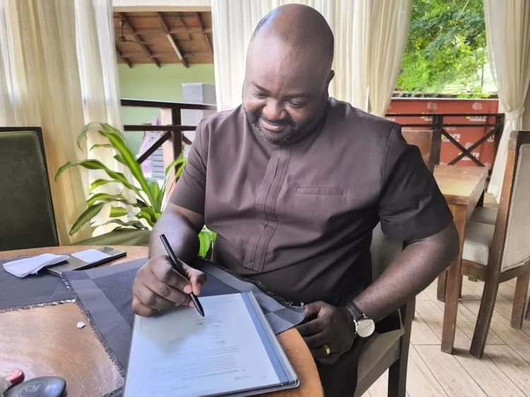 Press Release - Mr. Benjamin Adu - Business Executive of the ABQA, witnessed the MoU on behalf of the ABQA.